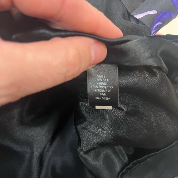 Vintage Express silk strapless floral fairycore fit to flare dress size 8 Whimsy - Picture 7 of 7